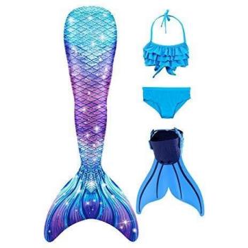 NAITOKE Niñas Cola de Sirena para Nadar