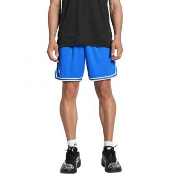 Shorts deportivos Puma Hoops Team Game Azul Eléctrico para Hombre