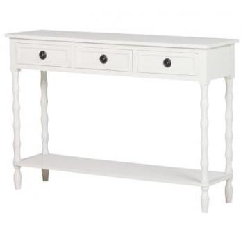 Consola de Madera Beige Adda Home - Almacenamiento Adicional Decorativo para Bienvenida a Invitados, Dimensiones: 110x30x75 cm, Material: Madera Pino/Contrachapado