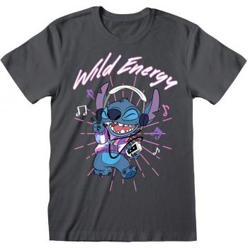 Camiseta Unisex Lilo & Stitch Wild Energy Talla S Grafito