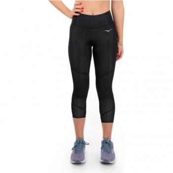 Mallas de fitness Mizuno Core 3/4 negras para mujer