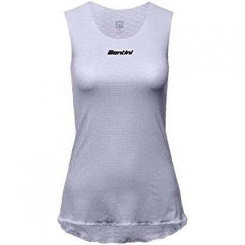 Santini Lieve - Camiseta sin Mangas para Mujer, Mujer, Color Blanco, tamaño Medium