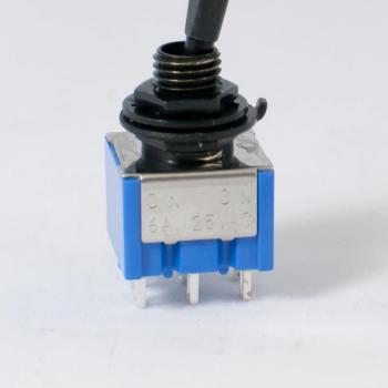 Mini ON-ON Flat Bat Black Switch for Instruments
