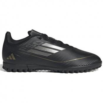 Botas de fútbol para niños adidas F50 Club TF, multitaco, terreno duro, color negro, talla 32