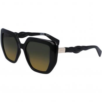 Liu Jo LJ788S 001 Anteojos de Sol para Mujer Negros, Lentes de Sol Para Mujer Negros, Gafas de Sol para Mujer Negras