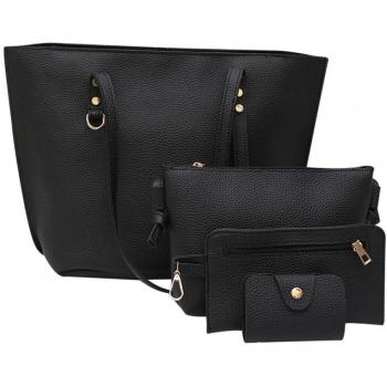 Set de 4PCS Bolso de Hombro Mujer Bolsos Bandolera Grande de Piel Barato para Niña por ESAILQ B
