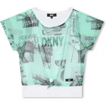 Camiseta de niña estampada DKNY de manga corta D60099