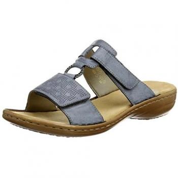 Rieker Women's Light Blue Slide Sandal Size 38