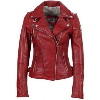 Freaky Nation Biker Princess Chaqueta, Rojo