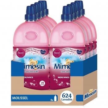 Mimosin Suavizante Moussel Concentrado, 66 Lavados x 8 Botellas