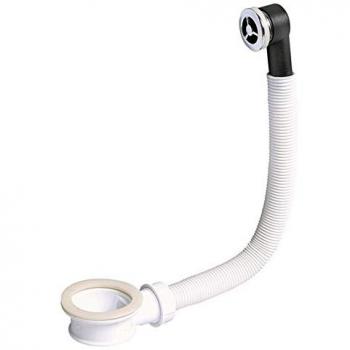 Intercalador flexible con rebosadero para lavabo Wirquin 39007001 - Blanco