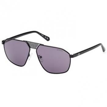 Guess GU00086 Black Sunglasses with Violet Lenses, Size 59 MM