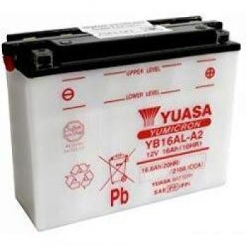 YUASA BATERIA YB16AL-A2 abierto - sin ácido
