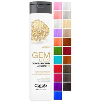 Celeb Luxury Gem Lites Sunstone Colorditioner - Semi-Permanent Blonde Hair Color Depositing Conditioner, 244ml