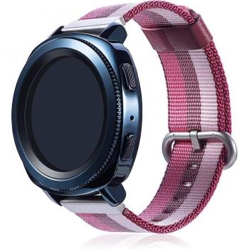 Correa universal de lona canvas rayado para relojes de 22mm con sistema Quick Release