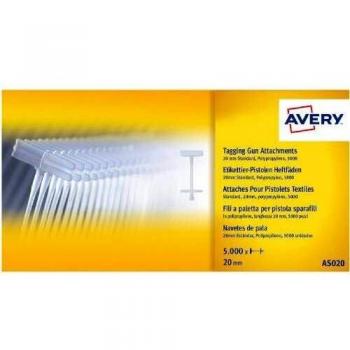 Avery AS020 - Pack de 5000 navetes para pistola etiquetadora de precio tamaño 20 mm