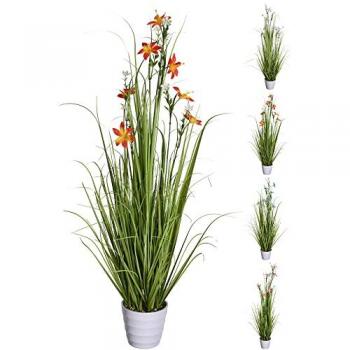 Planta artificial en maceta de 100 cm con flores surtidas y varios modelos