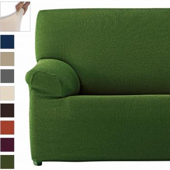 Eiffel Textile Elegante Adaptable Lavable Funda Sofá 2 plazas, Poliéster, Verde