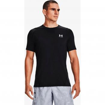 Under Armour Men's HeatGear Fitted Short Sleeve T-Shirt - Black - Size: 2X-Large