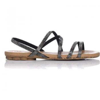Porronet 2913PO Sandalias planas Aitana para mujer en plateado de piel