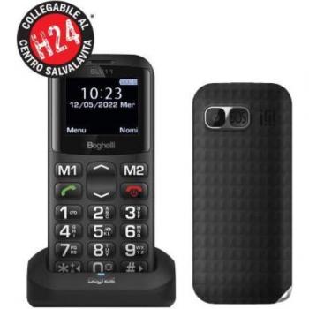 Teléfono Salvalavita Beghelli SLV11 para Ancianos, Pantalla 1.77, Dual SIM, Tasto SOS, Grandi Tasti, Ligero (71 g)