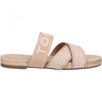 Tommy Hilfiger Sandalias de Mujer TOMMY WEBBING FLAT ESPADRILLE Esparto Plano Beige