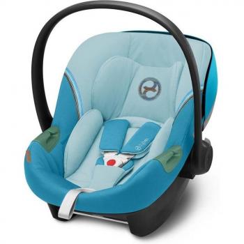 Cybex Aton S2 i-Size - Silla de coche para bebés (45 - 87 cm), homologada según la normativa i-Size, con sistema de protección lateral, base Isofix opcional, reposacabezas ajust