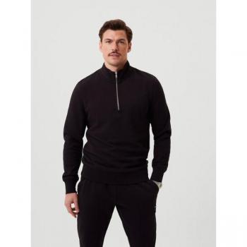 Björn Borg Centre Half-Zip Long Sleeve Men Black, Size M