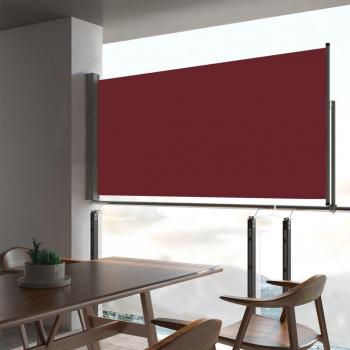 Retractable Side Awning for Patio 80x300 cm Red