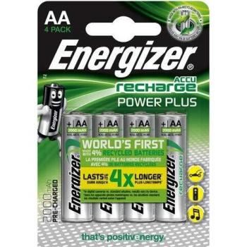 Energizer Recharge Power Plus AA 2000mAh NiMH Rechargeable Batteries, Pack of 4