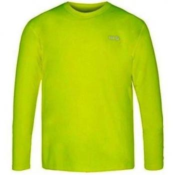 Time to Run Hombres Favourite Camiseta De Running/Gimnasio/Formación Manga Larga L Amarillo