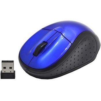 KL Tech 3D - Ratón óptico inalámbrico, azul