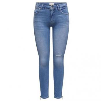Only Kendell Women's Skinny Fit Jeans in Light Medium Blue Denim 32W x 32L