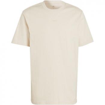 Camiseta Adidas Hombre All Szt Crema Algodón Manga Corta Corte Clásico