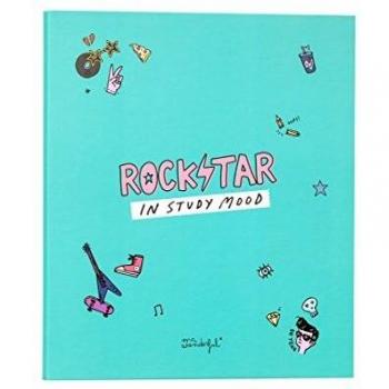 Mr; Wonderful Woa09072Em Carpeta Archivadora Rockstar In Study Mood