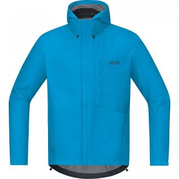 GORE Wear, Hombre, Chaqueta impermeable con capucha de ciclismo, GORE C3 GORE-TEX Paclite Hooded Jacket, Talla: M, Color: Azul, 100036