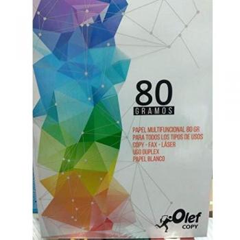 Olef- Pack de 500 folios blancos Din A4 de 80 gramos uso duplex-fax-scaner-laser