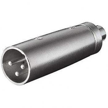 Wentronic Goobay 27458 XLR RCA Negro - Adaptador para Cable