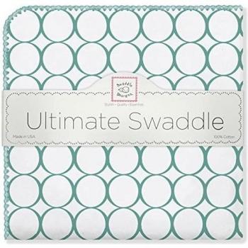 Swaddle Designs - Cubierta Multiusos bebé, círculos modelo, verde