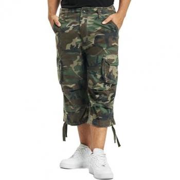 Brandit Urban Legend 3/4 Cargo Shorts - Woodland Camouflage - Men's 2XL