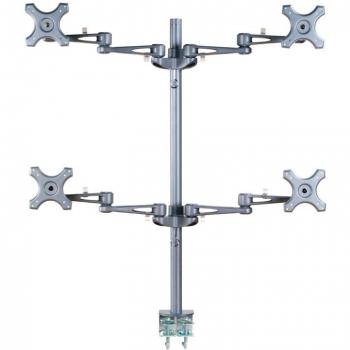 NewStar Soporte de escritorio para monitor plata FPMA-D935D4 cuatro veces 10-27 24kg
