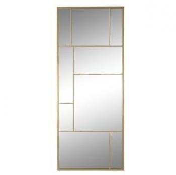 Espejo de pared Home ESPRIT Dorado 60 x 2 x 150 cm
