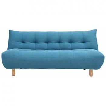 Canapé convertible scandinave bleu canard YUMI de MILIBOO