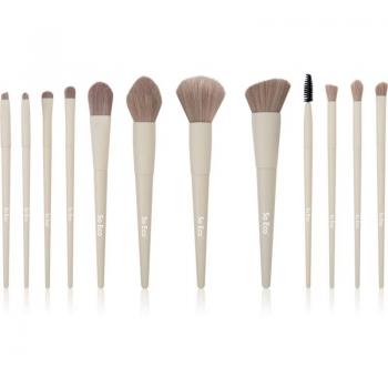 Eco-Friendly Flawless 12 Piece Makeup Brush and Complexion Sponge Set