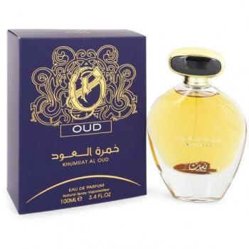 Perfume Nusuk Khumrat Al Oud 100 ML - Eau De Parfum Spray, 100 ml, fragancia oriental amaderada, notas de oud, larga duración, presentación en frasco elegante