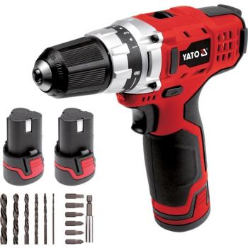 YATO YT-82851 - taladro inalámbrico 10,8V li-ion 2 pilas