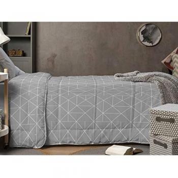 Icelands - Nórdico Estampado Prisma - 235x270 cm - Cama 150 Extra Larga - Color Gris