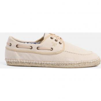 Silbon - Alpargata náutica de algodón beige claro para Hombre