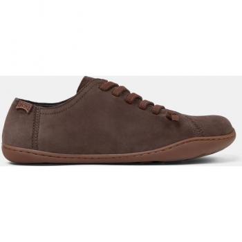 Camper - Zapatillas de piel de mujer Peu Cami lisas con cordones, color marrón cacao, talla 37