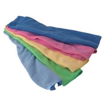 Conjunto de 5 Paños de Microfibra Multicolor, Tamaño Extra Grande 30x40 cm